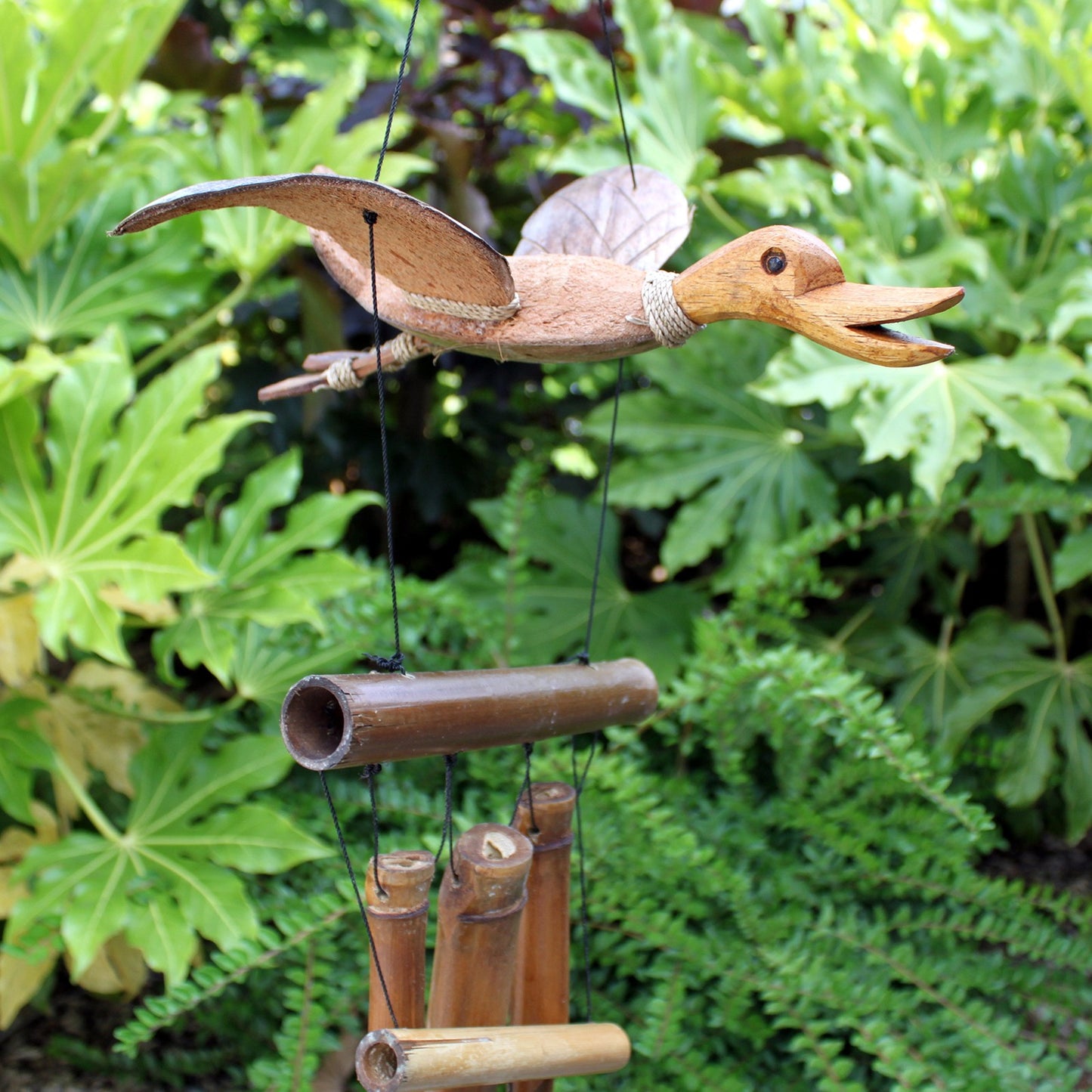 Coconut Wind Chimes - Duck