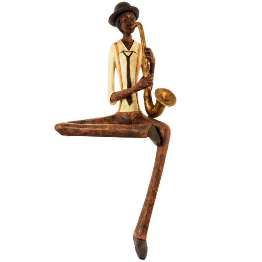 Sitting Jazz Band Ornament - Saxophonist