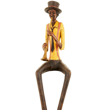 Sitting Jazz Band Ornament - Trumpeter