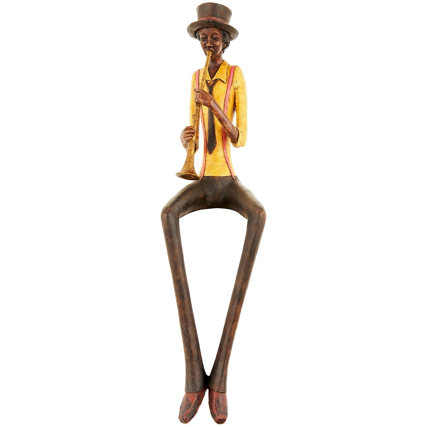 Sitting Jazz Band Ornament - Trumpeter