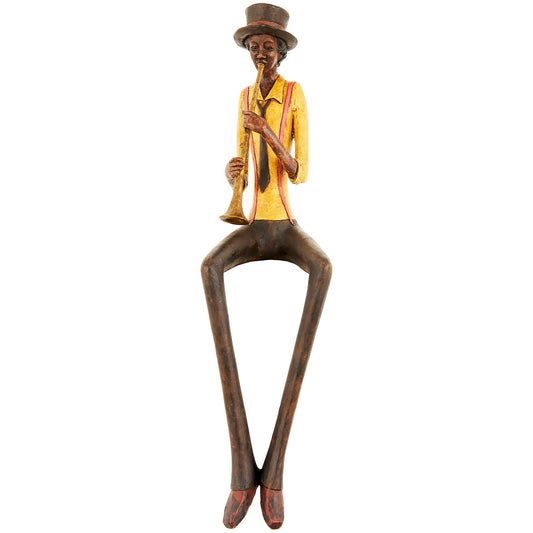 Sitting Jazz Band Ornament - Trumpeter