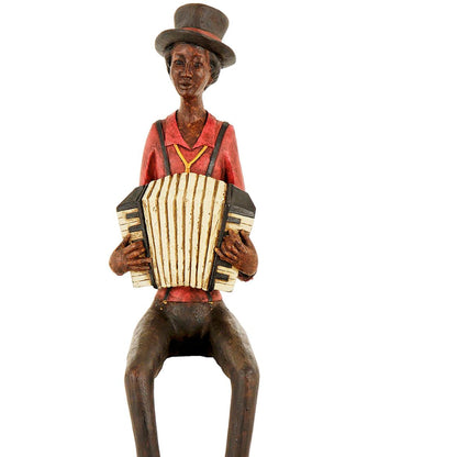 Sitting Jazz Band Ornament - Squeeze Box