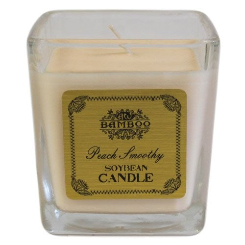 Soybean Wax Scented Candle in Chunky Jar - Peach Smoothie