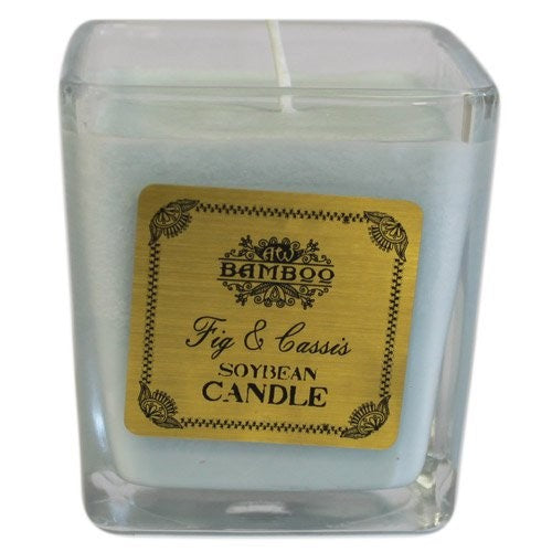 Soybean Wax Scented Candle in Chunky Jar - Fig & Cassis