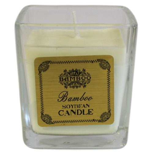 Soybean Wax Scented Candle in Chunky Jar - Bamboo