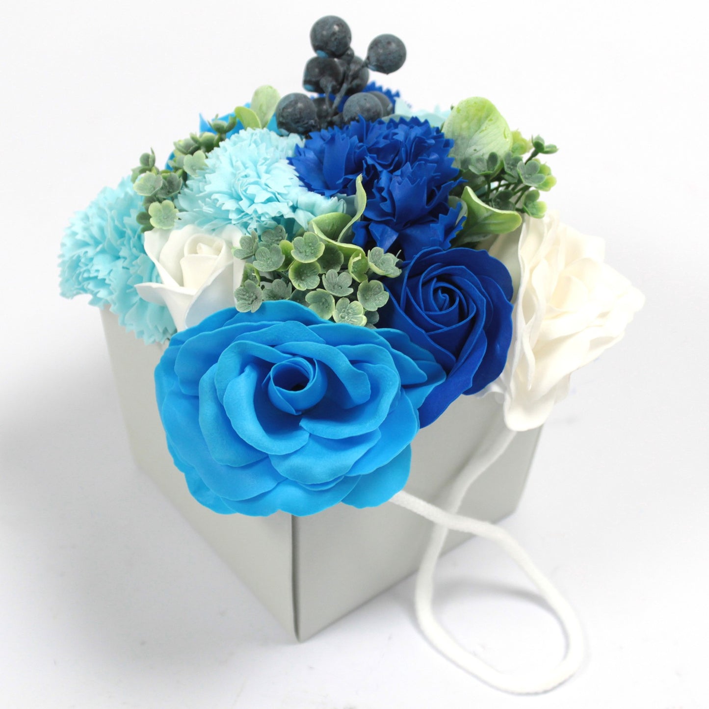 Luxury Soap Flowers Bouquet - Blue Wedding