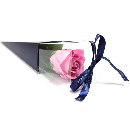 Luxury Soap Flower - Single Rose - Pink Rose