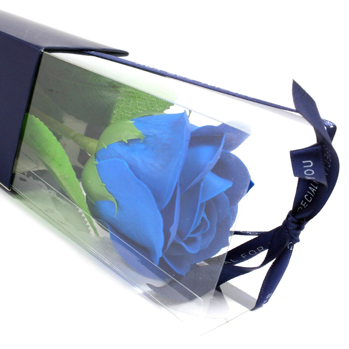 Luxury Soap Flower - Single Rose - Blue Rose