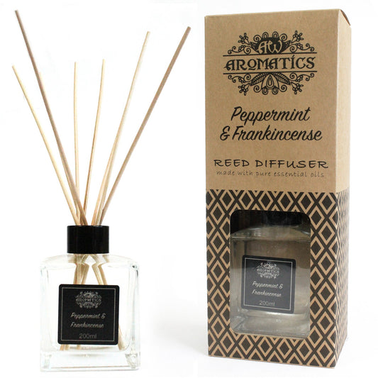 Reed Diffuser - Peppermint & Frankincense Essential Oil - 200 ml