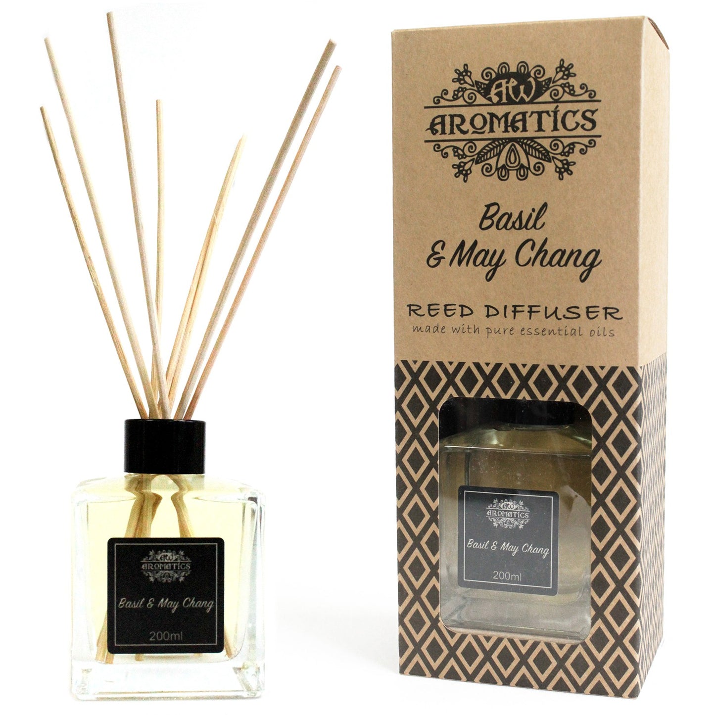 Reed Diffuser - Basil & Maychang Essential Oil - 200 ml