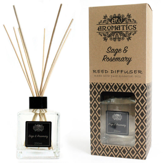 Reed Diffuser - Sage & Rosemary Essential Oil - 200 ml