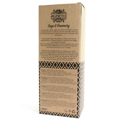 Reed Diffuser - Sage & Rosemary Essential Oil - 200 ml