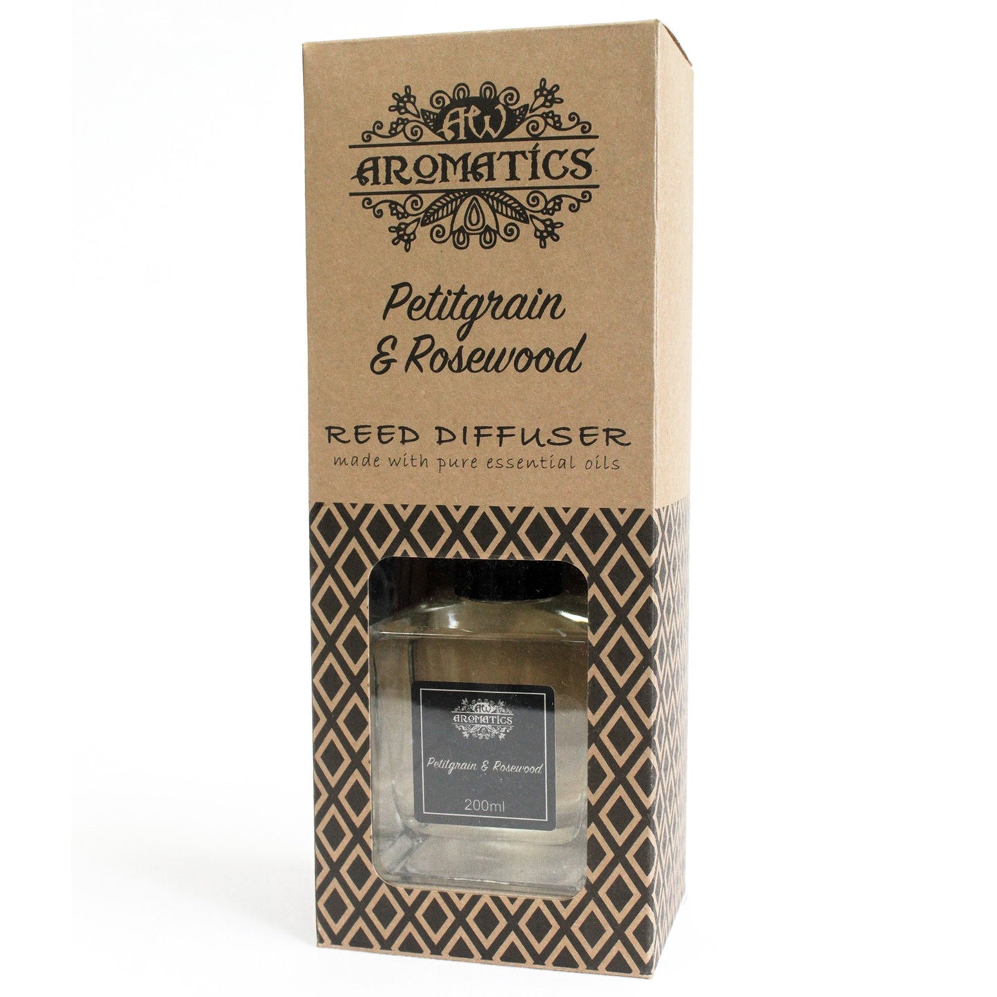 Reed Diffuser - Petitgrain & Rosewood Essential Oil - 200 ml