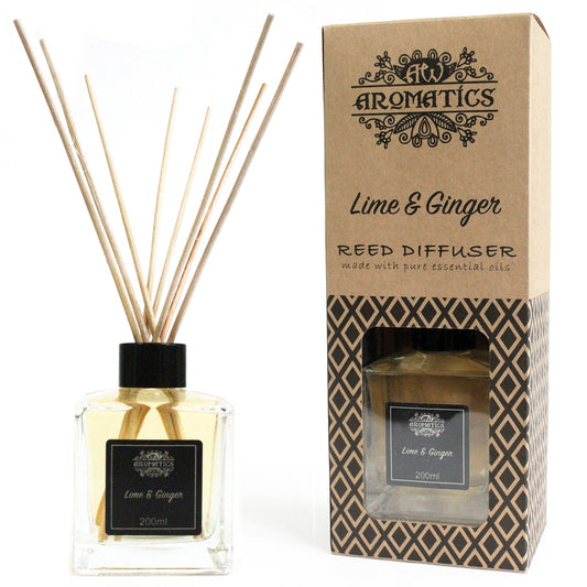 Reed Diffuser - Lime & Ginger Essential Oil - 200 ml