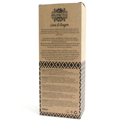 Reed Diffuser - Lime & Ginger Essential Oil - 200 ml