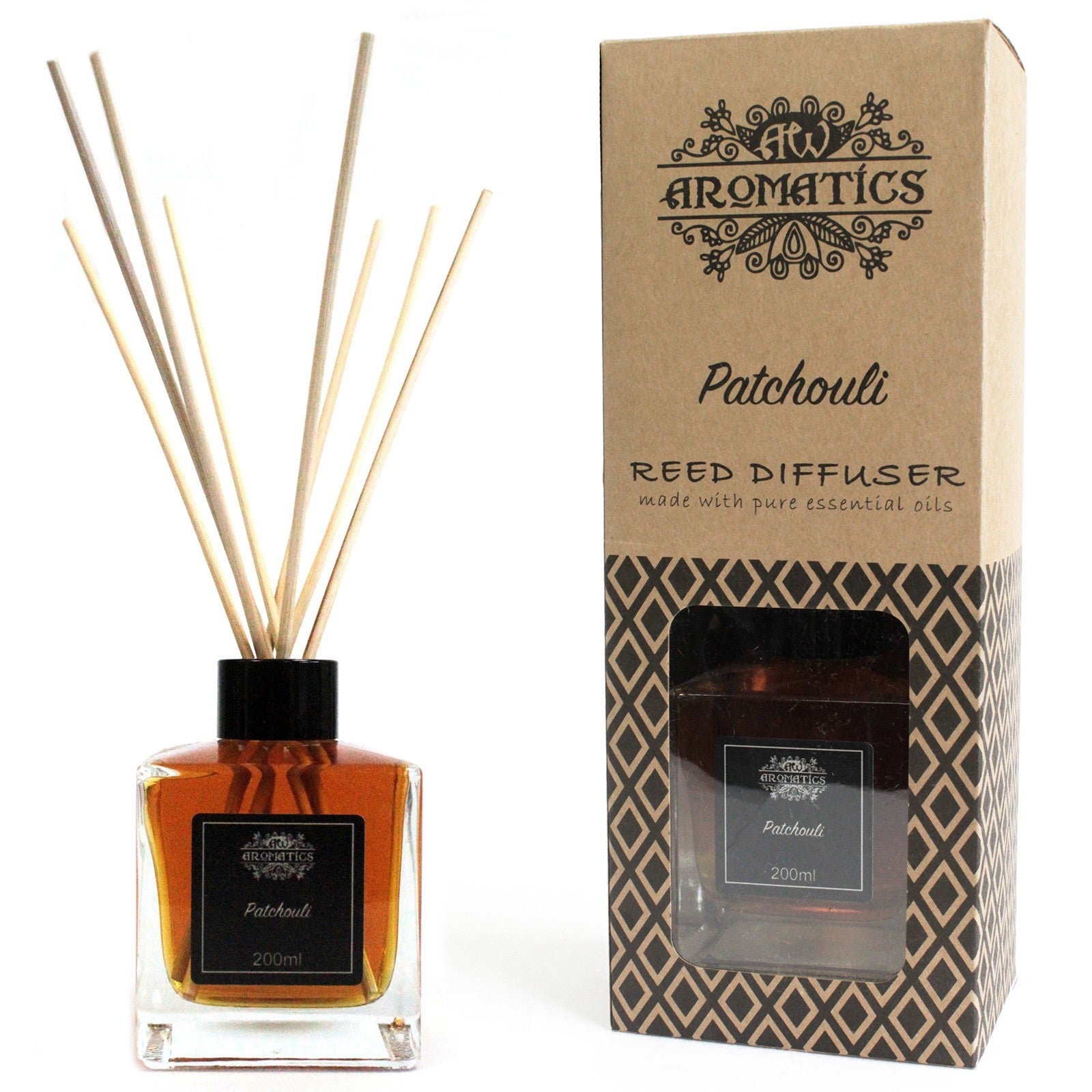 Reed Diffuser - Patchouli Essential Oil - 200 ml