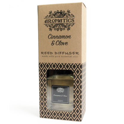 Reed Diffuser - Cinnamon & Clove Essential Oil - 200 ml