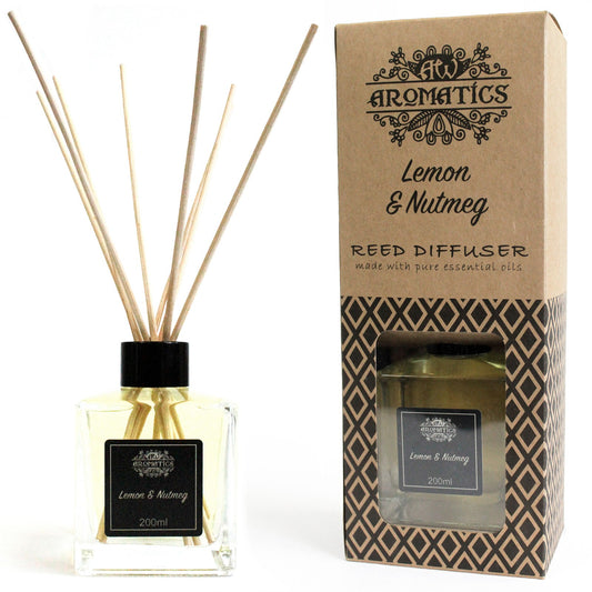Reed Diffuser - Lemon & Nutmeg Essential Oil - 200 ml