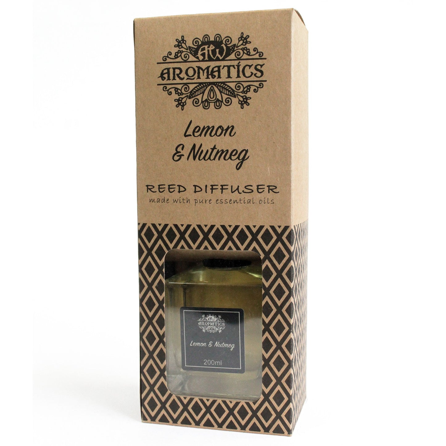 Reed Diffuser - Lemon & Nutmeg Essential Oil - 200 ml