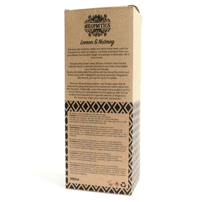 Reed Diffuser - Lemon & Nutmeg Essential Oil - 200 ml