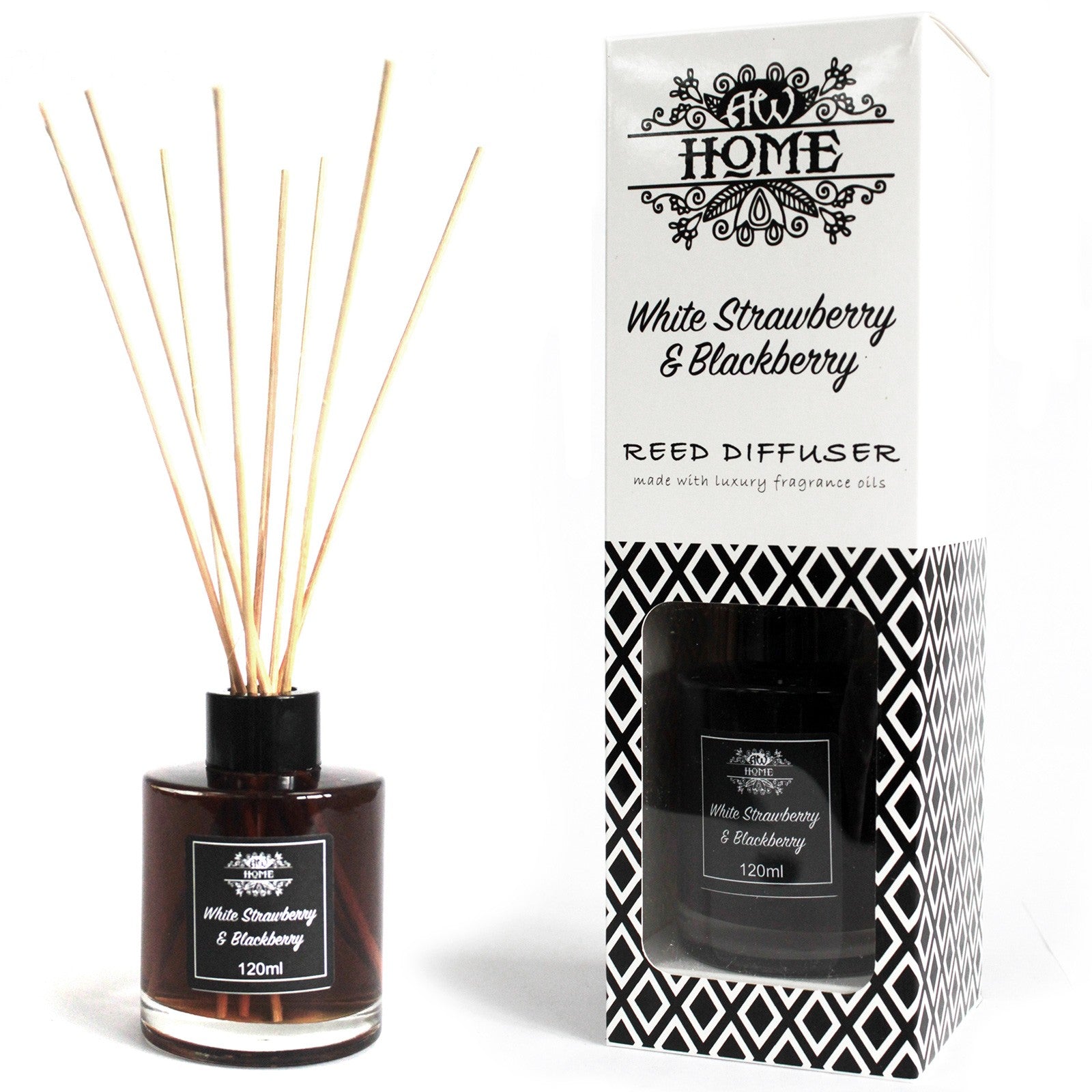 Reed Diffuser - White Strawberry & Blackberry - 120 ml