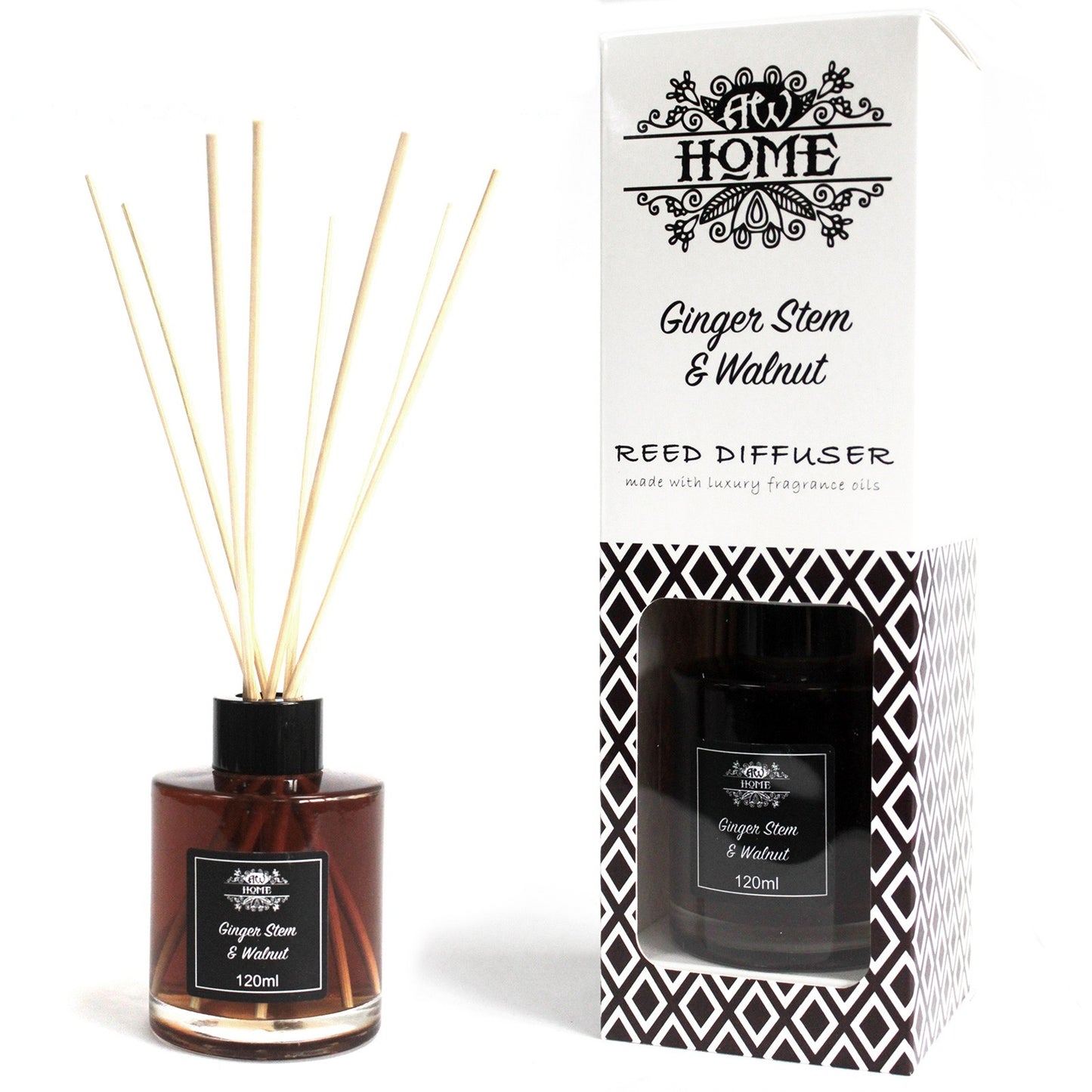 Reed Diffuser - Ginger Stem & Walnut - 120 ml