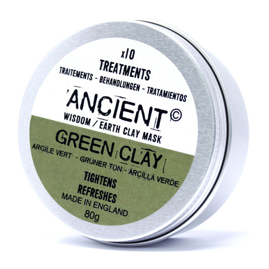 Clay Face Mask - Green Clay - Tightening & Refreshing - 80 g