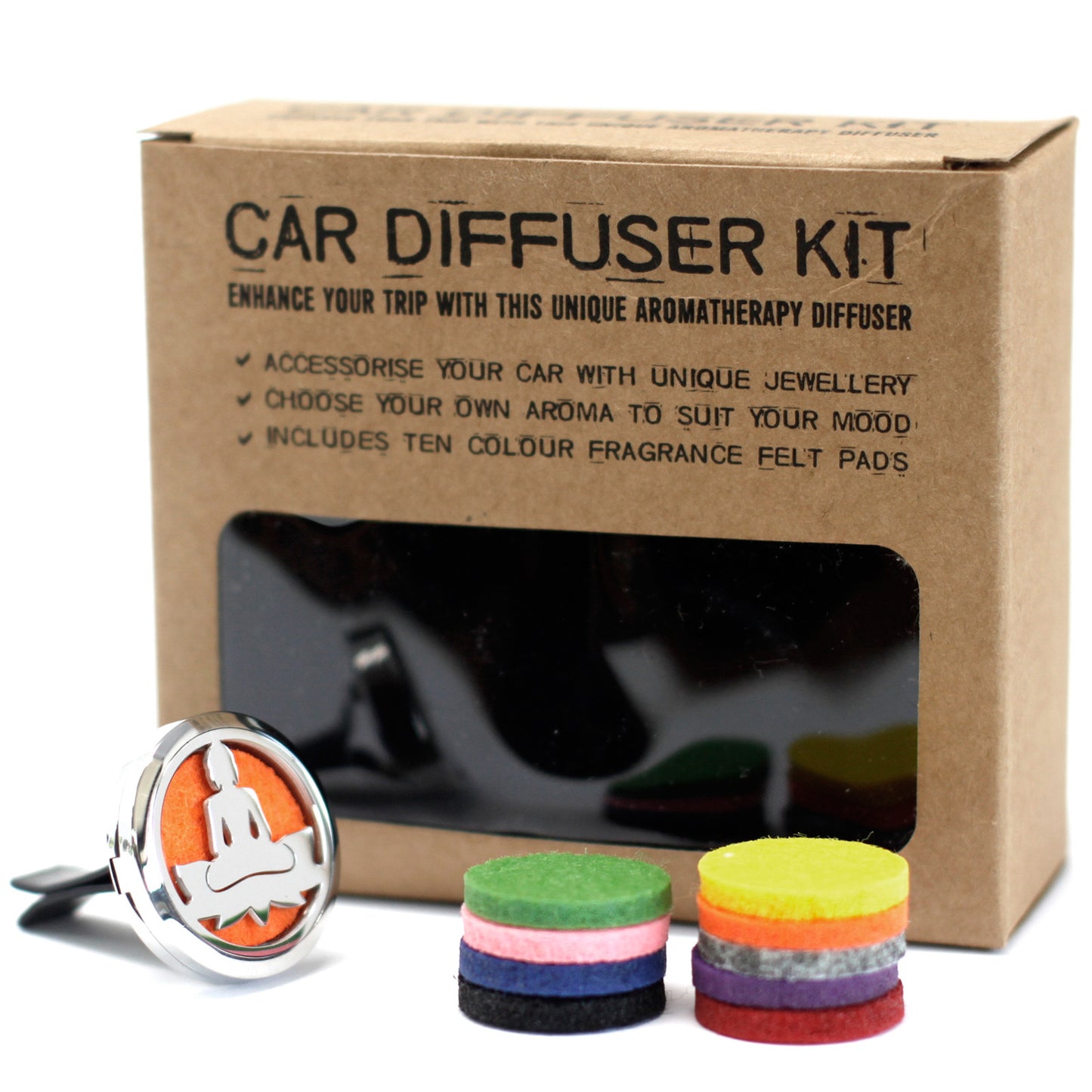 Car Diffuser Set - Lotus Buddha- 30 mm