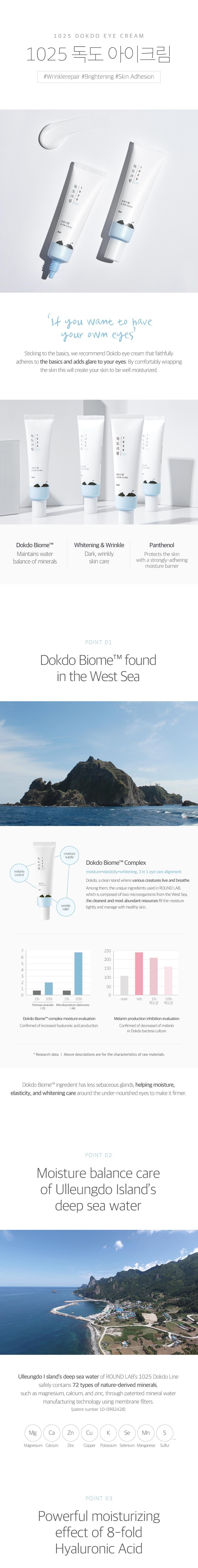 ROUND LAB 1025 Dokdo Eye Cream - 30ml