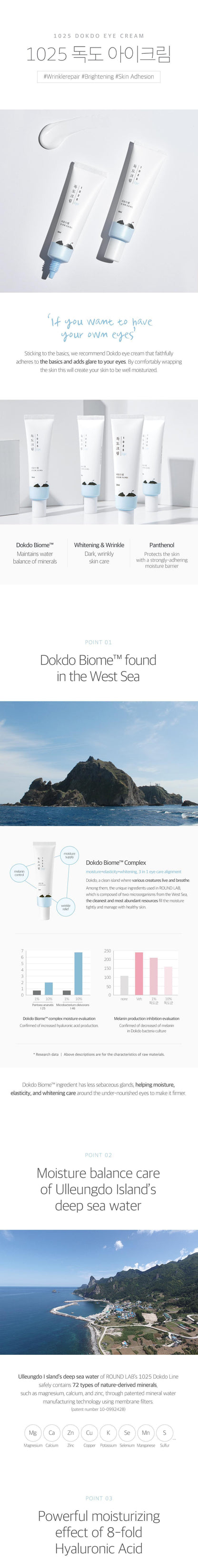 ROUND LAB 1025 Dokdo Eye Cream - 30ml