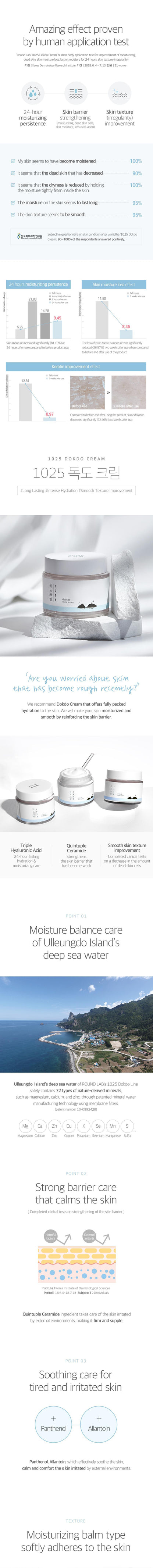 ROUND LAB 1025 Dokdo Cream - 80ml
