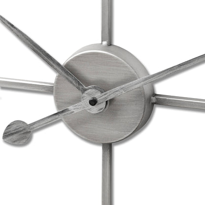 Silver Skeleton Wall Clock - Large