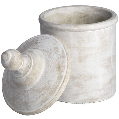 Antique White Cannister - Large