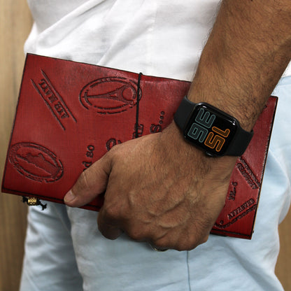 Handmade Leather Journal - Our Family Adventure Book - Brown  - 80 pages