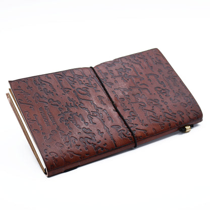 Handmade Leather Journal - Be the Change - Brown - 80 pages