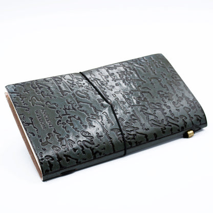 Handmade Leather Journal - Good Ideas and Other Dreams - Grey - 80 pages