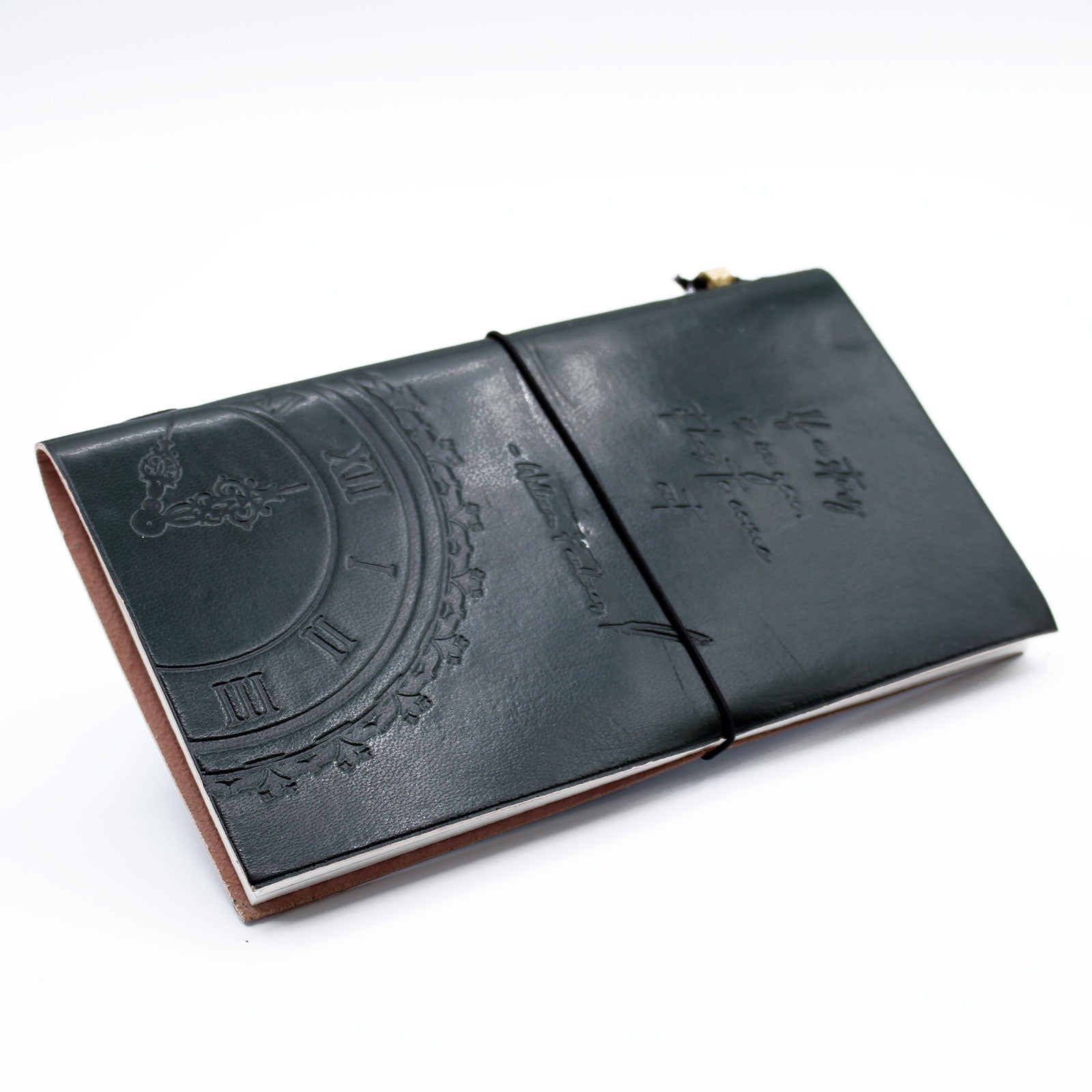 Handmade Leather Journal - If a Story is in You - Green - 80 pages