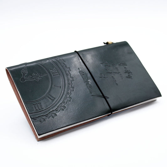 Handmade Leather Journal - If a Story is in You - Green - 80 pages