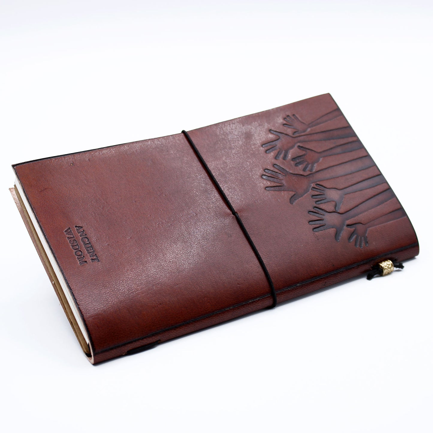 Handmade Leather Journal - True Friends - Brown - 80 pages