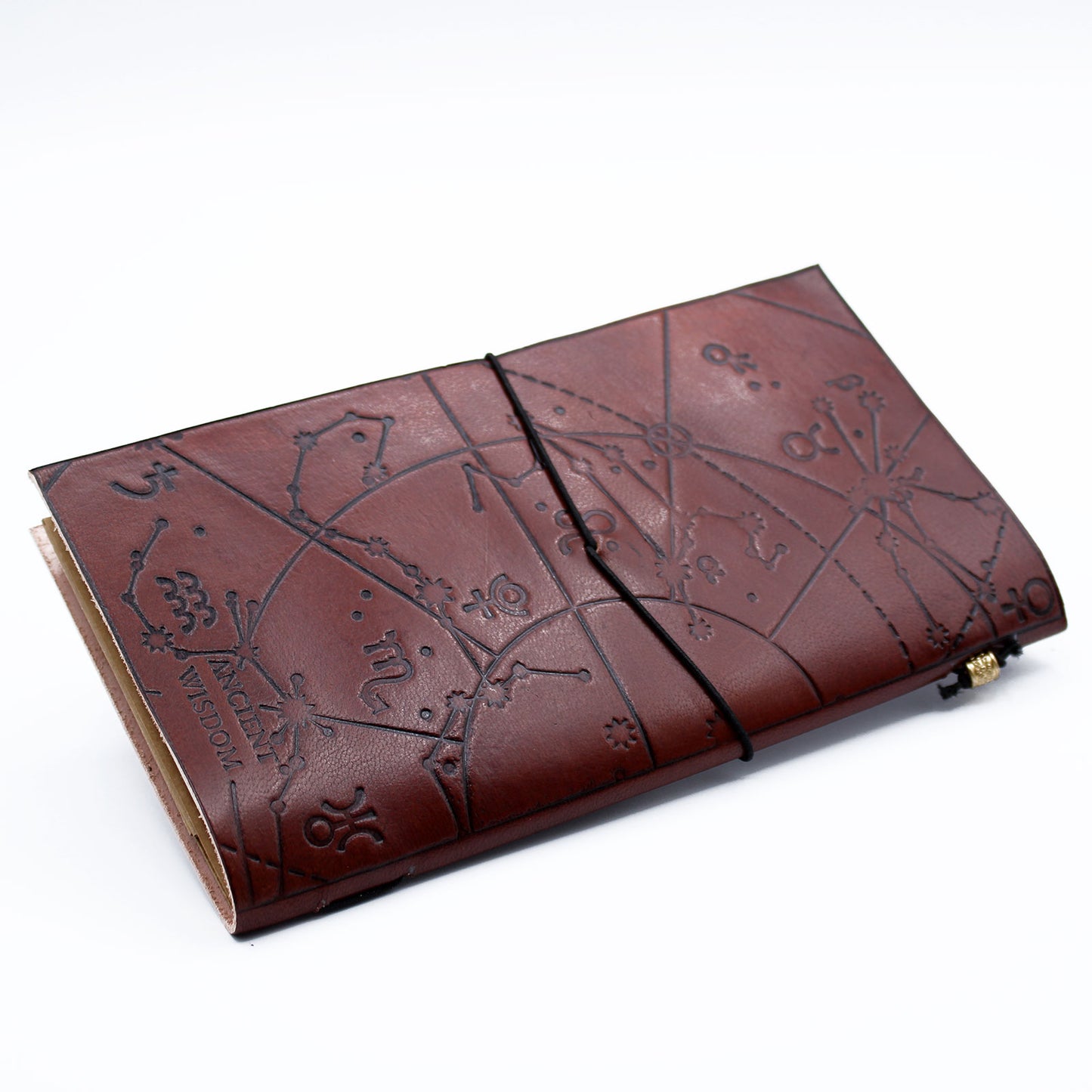 Handmade Leather Journal - My Bucket List Book - Brown - 80 pages