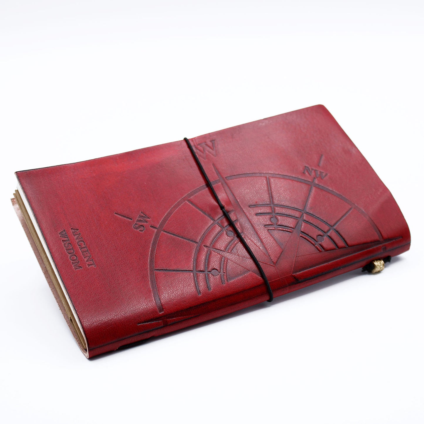 Handmade Leather Journal - Little Book of Big Plans - Red - 80 pages