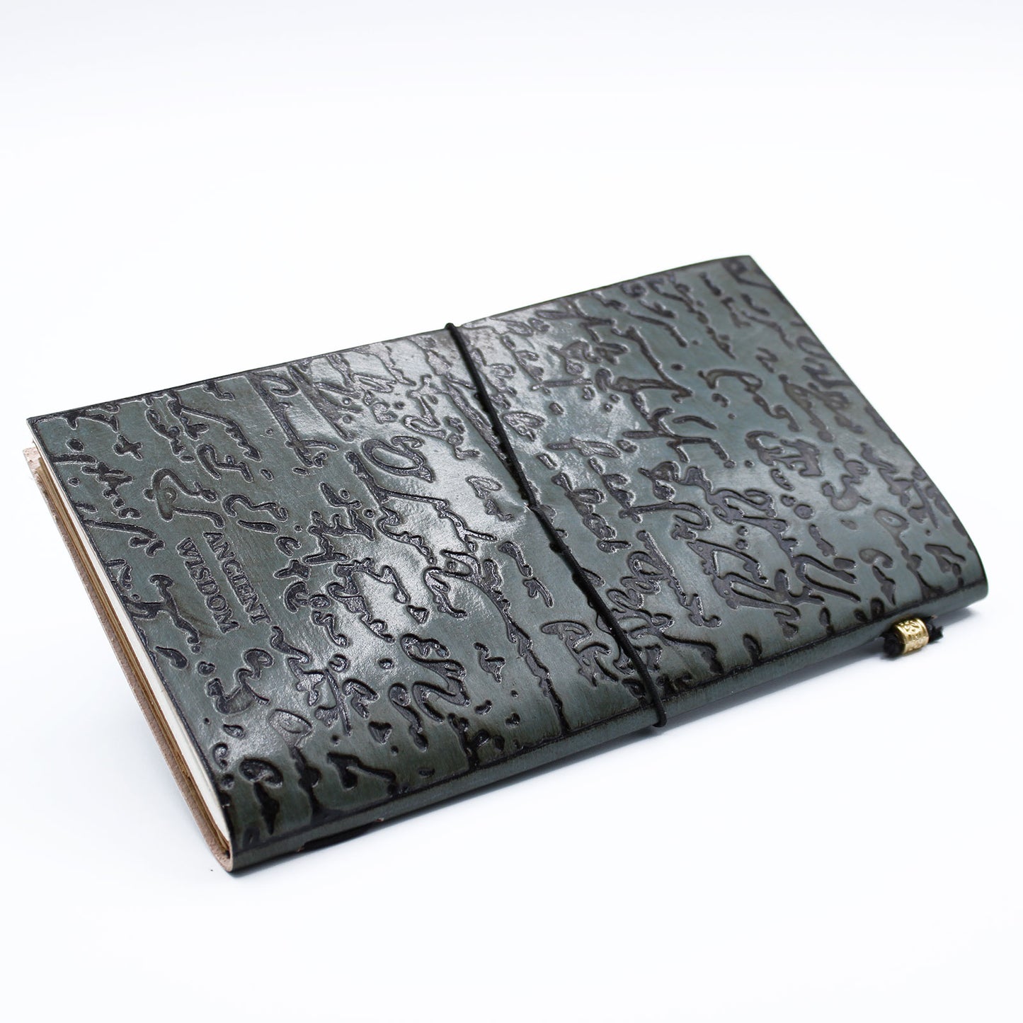 Handmade Leather Journal - Important Things To Do - Grey - 80 pages