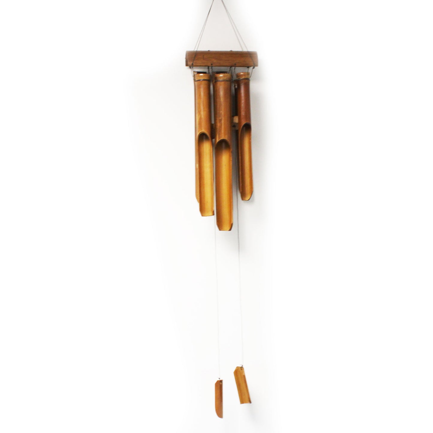 Natural Finish Bamboo Wind Chimes - 6 Medium Tubes
