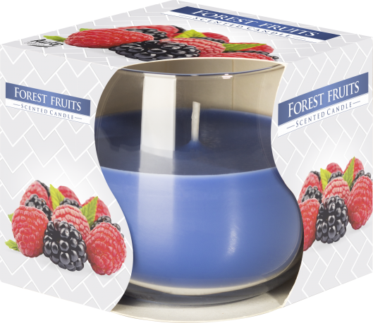 Scented Candle in Round Glass Jar - Forest Fruits