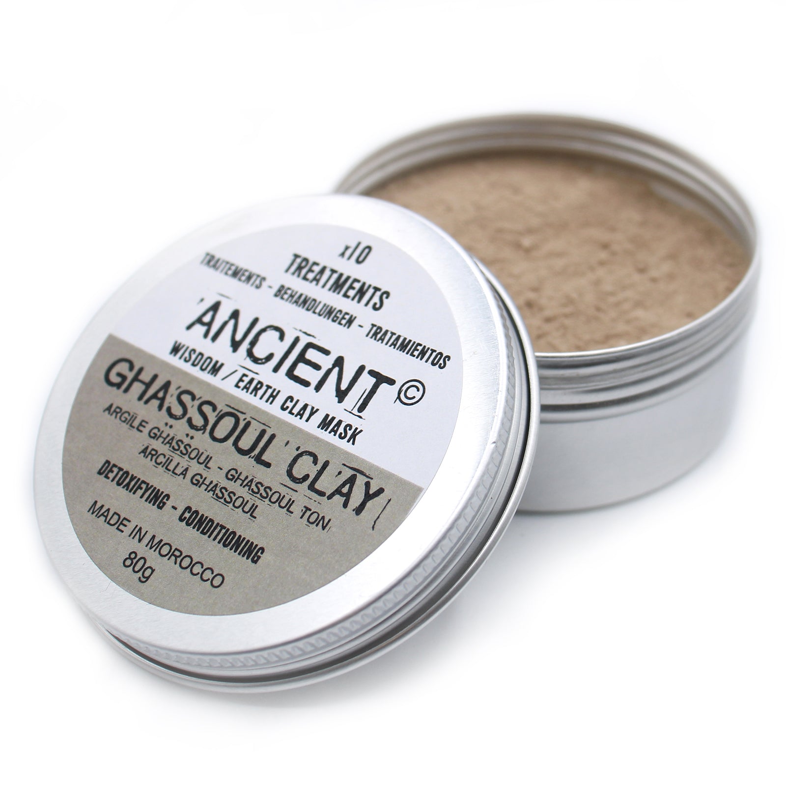 Clay Face Mask - Ghassoul Clay - Detoxifying & Conditioning - 80 g