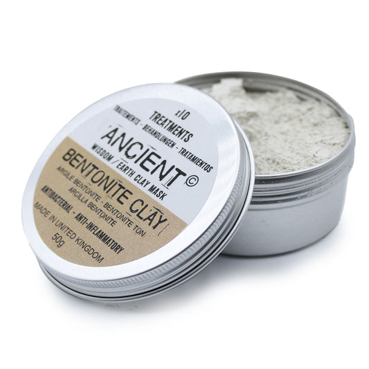 Clay Face Mask - Bentonite Clay - Anti-bacterial & Anti-inflamatory - 50 g
