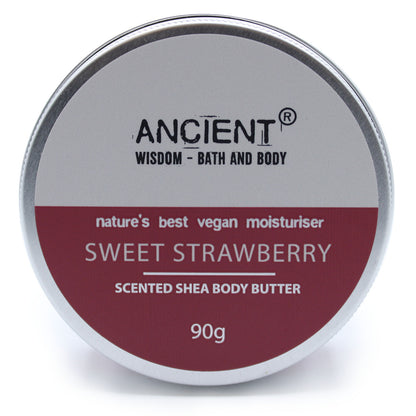 Scented Shea Body Butter - Sweet Strawberry - 90 g