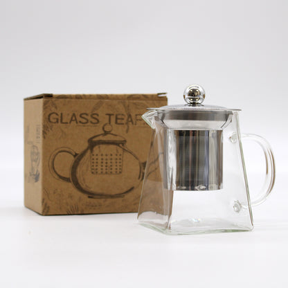 Glass Infuser Teapot - Tower Shape - 350 ml