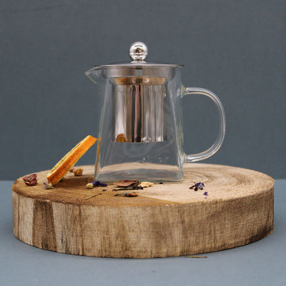 Glass Infuser Teapot - Tower Shape - 350 ml