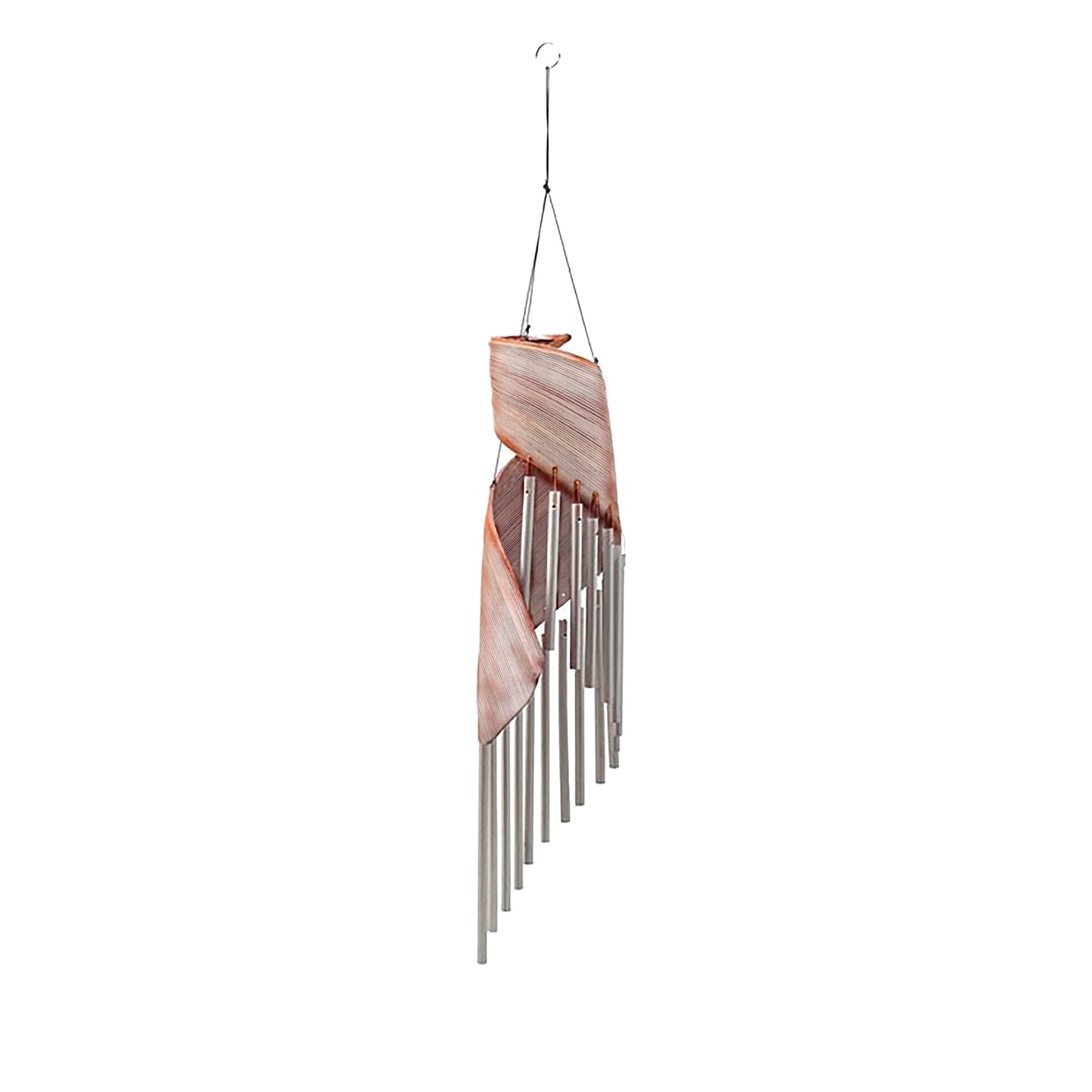 Coconut Leaf Windchimes - Whitewash